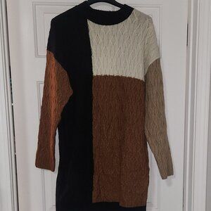 Black pepper tunic sweater women's medium